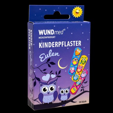 Kinderpflaster Eulen 10 Stk. Packung