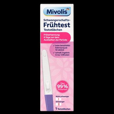 Schwangerschafts-Frühtest Stäbchen 1 Stk. Packung