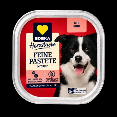 Hundefutter Rind 300 g Schale