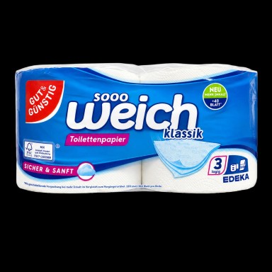 Toilettenpapier 3-lagig 2 Stk. Packung