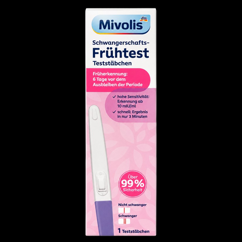 Schwangerschafts-Frühtest Stäbchen 1 Stk. Packung