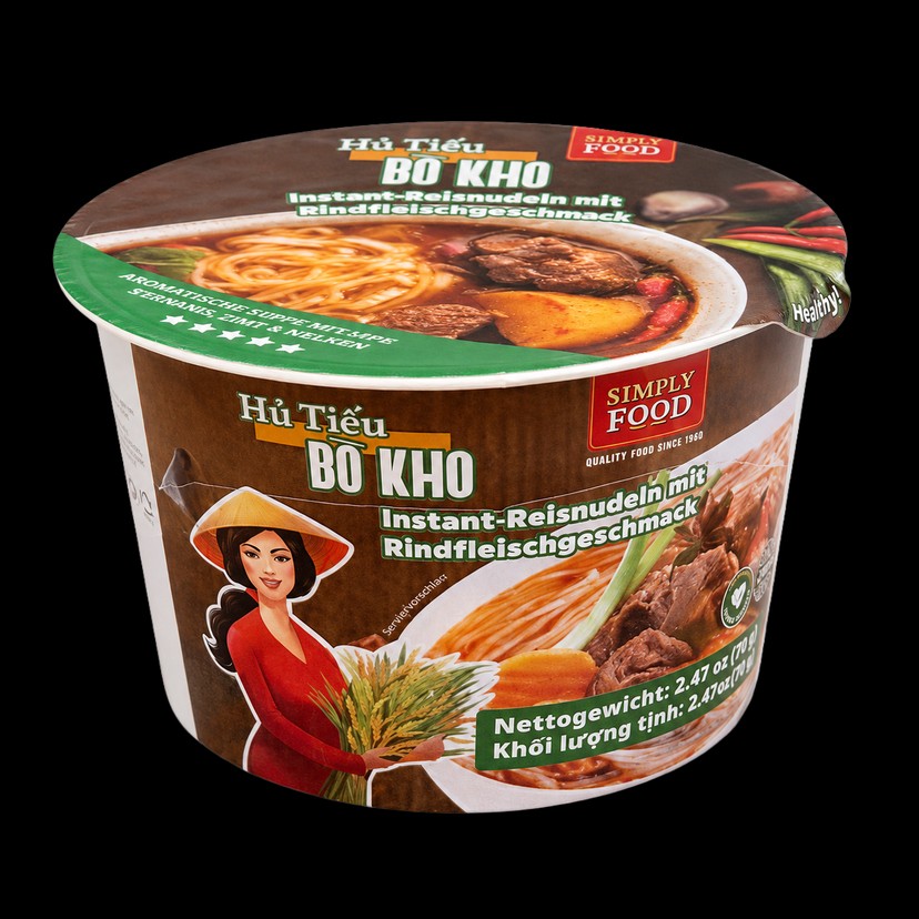 Instant Ramen Beef 70 g Becher