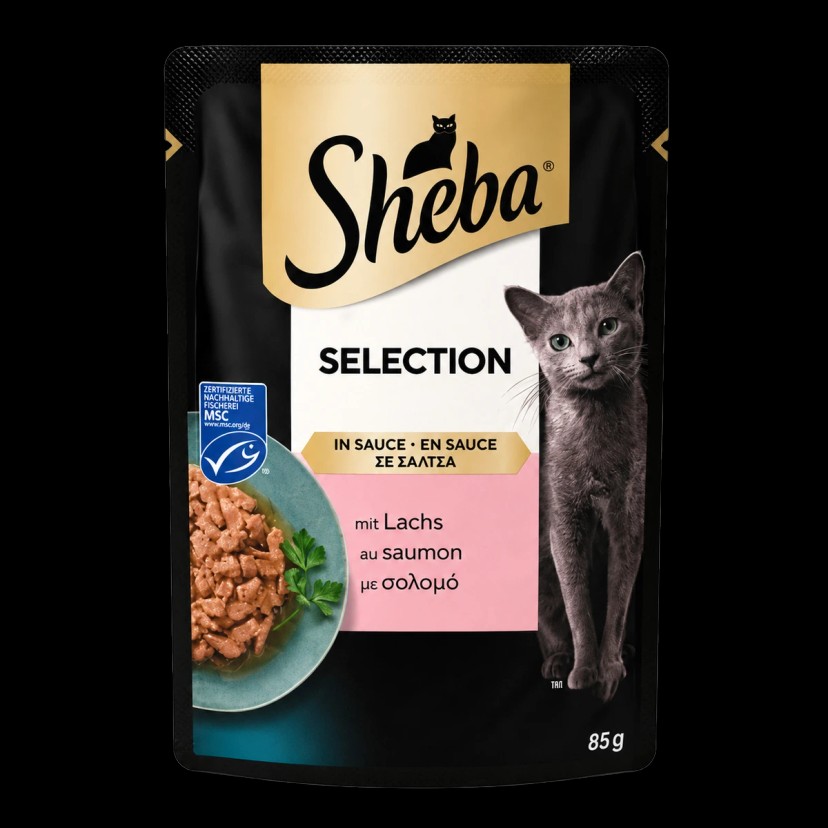Katzenfutter Lachs in Sauce 85 g Beutel